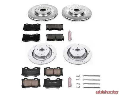 Power Stop Z23 Evolution Sport Brake Kit Front & Rear Infiniti G37 2008-2013 - K4138