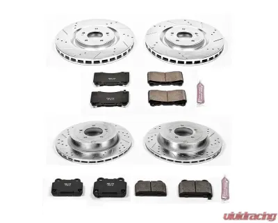 Power Stop Z23 Evolution Sport Brake Kit Front & Rear Mitsubishi Lancer 2008-2015 - K4145