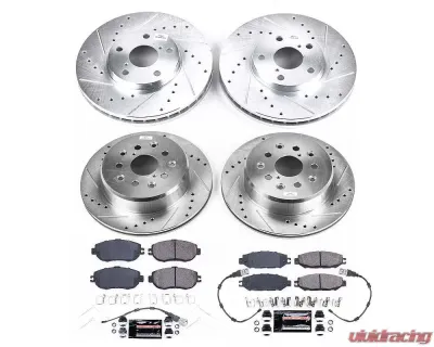 Power Stop Z23 Evolution Sport Brake Kit Front & Rear Lexus LS400 1993-1994 - K4335