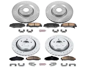 Power Stop Z23 Evolution Sport Brake Kit Front & Rear Cadillac XLR 2006-2009