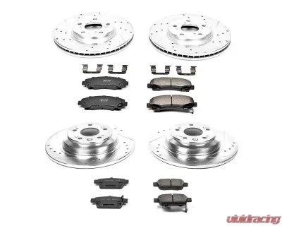 Power Stop Z23 Evolution Sport Brake Kit Front & Rear Acura TL 2009-2014 - K5856