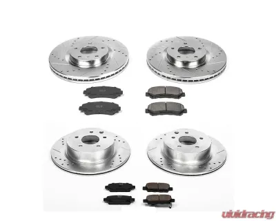 Power Stop Z23 Evolution Sport Brake Kit Front & Rear Nissan Maxima 2009-2014 - K6075