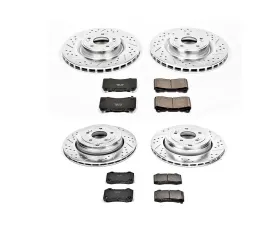 Power Stop Z23 Evolution Sport Brake Kit Front & Rear Hyundai Genesis Coupe 2010-2016