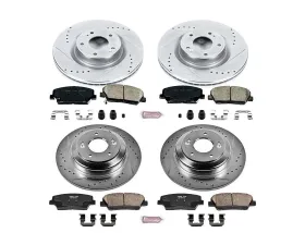 Power Stop Z23 Evolution Sport Brake Kit Front & Rear Hyundai Genesis Coupe 2010-2016