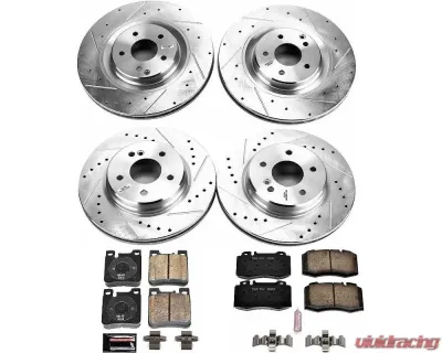 Power Stop Z23 Evolution Sport Brake Kit Front & Rear Mercedes-Benz C32 AMG 2002-2004 - K6204