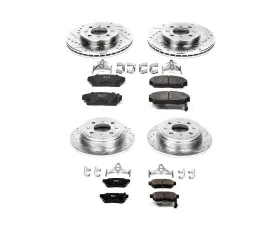 Power Stop Z23 Evolution Sport Brake Kit Front & Rear Acura Integra 1990-1993