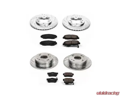 Power Stop Z23 Evolution Sport Brake Kit Front & Rear Acura CL 1997 - K698
