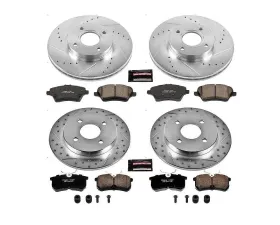 Power Stop Z23 Evolution Sport Brake Kit Front & Rear Ford Fiesta 2014-2019