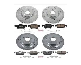 Power Stop Z23 Evolution Sport Brake Kit Front & Rear Ford Focus 2015-2018