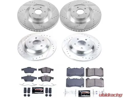 Power Stop Z23 Evolution Sport Brake Kit Front & Rear Ford Focus 2016-2018 - K7319