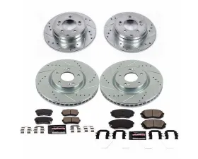 Power Stop Z23 Evolution Sport Brake Kit Front & Rear Hyundai Sonata 2017-2019