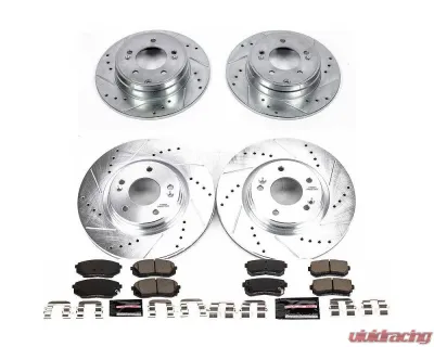 Power Stop Z23 Evolution Sport Brake Kit Front & Rear Hyundai Sonata 2016-2019 - K7522