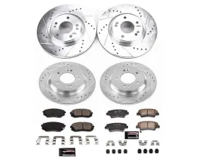 Power Stop Z23 Evolution Sport Brake Kit Front & Rear Hyundai Sonata 2017-2019