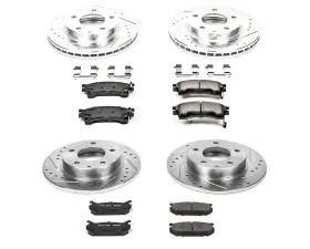 Power Stop Z23 Evolution Sport Brake Kit Front & Rear Ford Probe 1993-1997