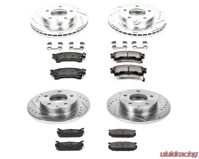Power Stop Z23 Evolution Sport Brake Kit Front & Rear Ford Probe 1993-1997 - K783
