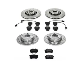 Power Stop Z23 Evolution Sport Brake Kit Front & Rear Audi Allroad Quattro 2001-2005