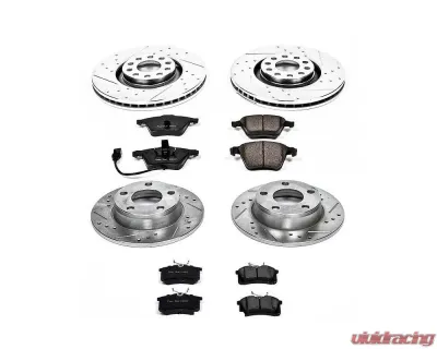Power Stop Z23 Evolution Sport Brake Kit Front & Rear Audi Allroad Quattro 2001-2005 - K892