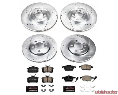 Power Stop Z23 Evolution Sport Brake Kit Front & Rear Audi TT Quattro 2000-2006 - K916