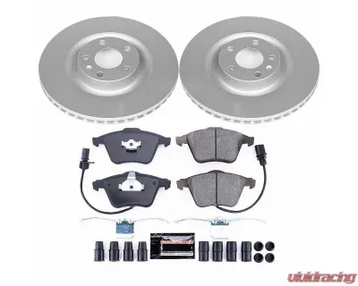 Power Stop Z23 Evolution Sport Coated Brake Kit Front Audi S4 2004-2009 - CRK2934