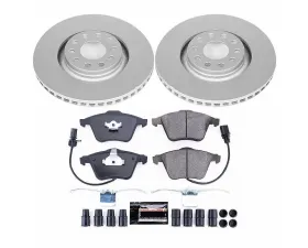 Power Stop Z23 Evolution Sport Coated Brake Kit Front Audi A4 2005-2009