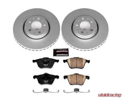 Power Stop Z23 Evolution Sport Coated Brake Kit Front Volvo S60 2008-2009 - CRK3063