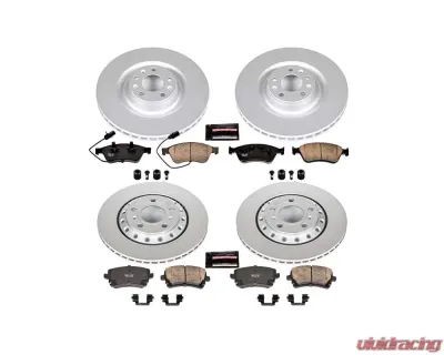 Power Stop Z23 Evolution Sport Coated Brake Kit Front & Rear Audi A8 Quattro 2003-2010 - CRK4008