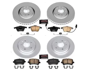 Power Stop Z23 Evolution Sport Coated Brake Kit Front & Rear Audi A4 2005-2009