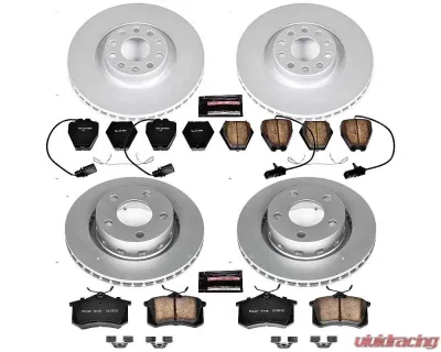 Power Stop Z23 Evolution Sport Coated Brake Kit Front & Rear Audi S6 2002-2004 - CRK4192