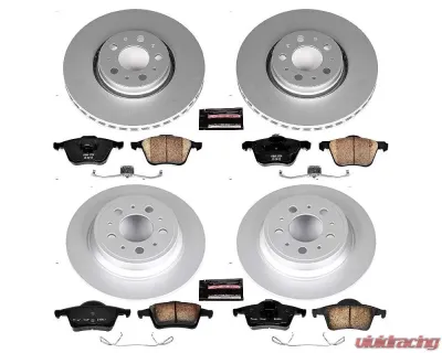 Power Stop Z23 Evolution Sport Coated Brake Kit Front & Rear Volvo S60 2008-2009 - CRK4432
