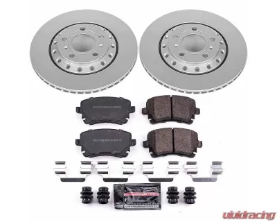 Power Stop Z23 Evolution Sport Coated Brake Kit Rear Audi A8 Quattro 2003-2010 - CRK4562