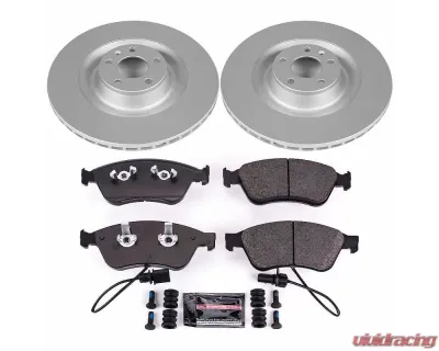 Power Stop Z23 Evolution Sport Coated Brake Kit Front Audi A8 Quattro 2005-2009 - CRK4571