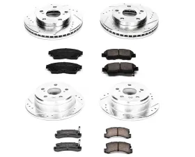 Power Stop Z23 Evolution Sport Brake Kit Front & Rear Toyota Camry 1992-1996