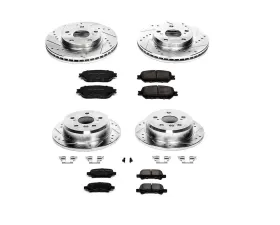 Power Stop Z23 Evolution Sport Brake Kit Front & Rear Toyota Camry 2002-2006