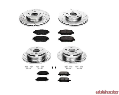 Power Stop Z23 Evolution Sport Brake Kit Front & Rear Toyota Camry 2002-2006 - K1065