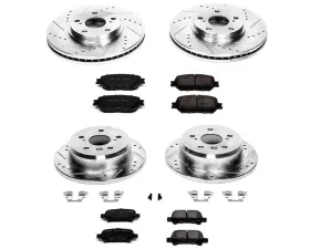 Power Stop Z23 Evolution Sport Brake Kit Front & Rear Toyota Camry 2002-2004