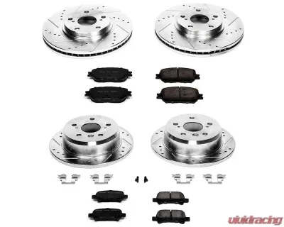 Power Stop Z23 Evolution Sport Brake Kit Front & Rear Toyota Camry 2002-2004 - K1144