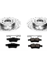 Power Stop Z23 Evolution Sport Brake Kit Rear Pontiac Solstice 2006-2009                                     - K1436 - Image 2