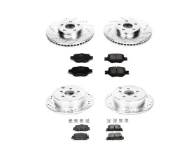 Power Stop Z23 Evolution Sport Brake Kit Front & Rear Scion tC 2005-2010
