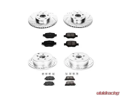 Power Stop Z23 Evolution Sport Brake Kit Front & Rear Scion tC 2005-2010 - K2315