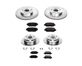 Power Stop Z23 Evolution Sport Brake Kit Front & Rear Toyota Camry 2002
