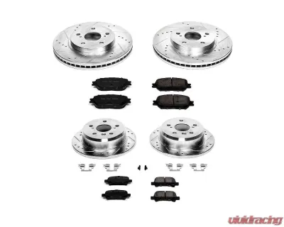 Power Stop Z23 Evolution Sport Brake Kit Front & Rear Toyota Camry 2002 - K2415