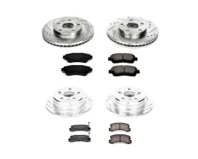 Power Stop Z23 Evolution Sport Brake Kit Front & Rear Toyota Camry 1992-1996