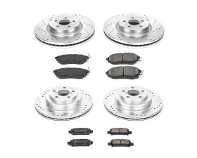 Power Stop Z23 Evolution Sport Brake Kit Front & Rear Subaru Legacy 2005-2009