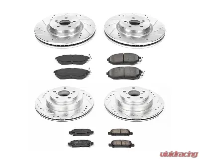 Power Stop Z23 Evolution Sport Brake Kit Front & Rear Subaru Legacy 2005-2009 - K286