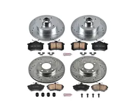 Power Stop Z23 Evolution Sport Brake Kit Front & Rear Volkswagen Cabrio 1999-2002