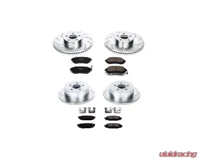 Power Stop Z23 Evolution Sport Brake Kit Front & Rear Subaru Legacy 2006-2009 - K4079