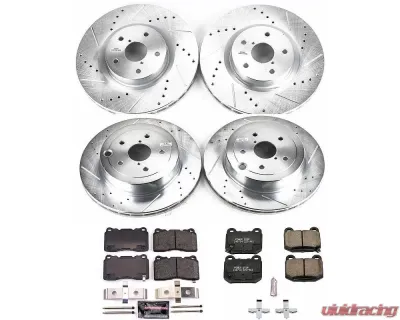 Power Stop Z23 Evolution Sport Brake Kit Front & Rear Subaru Impreza 2008-2014 - K4490