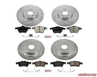 Power Stop Z23 Evolution Sport Brake Kit Front & Rear Volvo C70 2006-2013 - K5469
