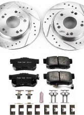 Power Stop Z23 Evolution Sport Brake Kit Rear Honda CR-Z 2011-2015                                     - K5860 - Image 2