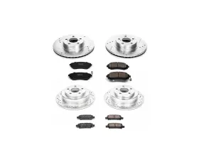 Power Stop Z23 Evolution Sport Brake Kit Front & Rear Subaru Impreza 2002-2003